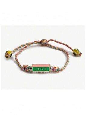 New Marie Lichtenberg designer style enamel locket evil eye bracelet